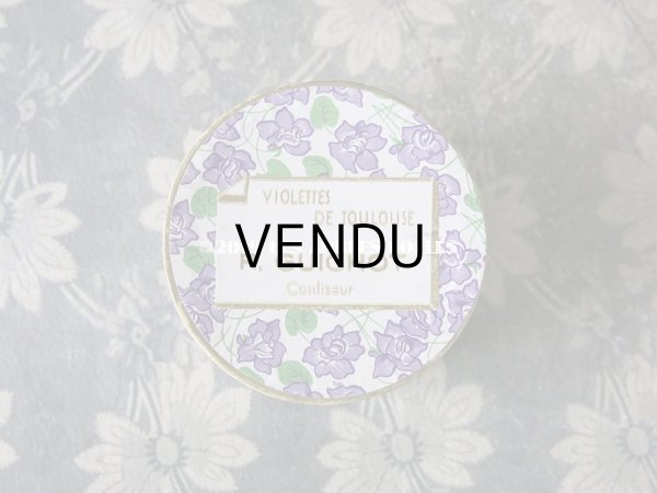画像2: アンティーク 菫の砂糖菓子の紙箱 VIOLETTES DE TOULOUSE (2)