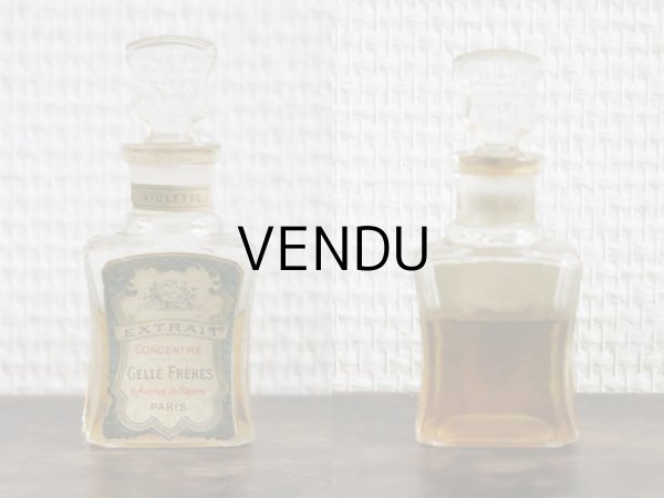 画像5:  アンティーク パフュームボトル 箱入り EXTRAIT CONCENTRE VIOLETTE - GELLE FRERES PARIS - (5)