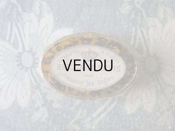 画像3: アンティーク ネイル用 小さなパウダーボックス BRILLANT RUBIS POUR DIAMANTER LES ONGLES  (3)