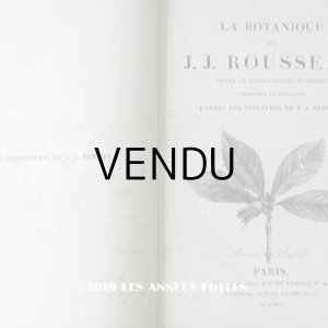 画像: 1805年 初版 薔薇の画家 ルドゥテの植物画 65枚【 ジャン=ジャック・ルソーの植物学 】 BOTANIQUE DE J.J.ROUSSEAU