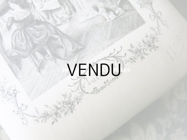 画像7: アンティーク シルク製 ドラジェのボックス 薔薇とリボンのガーランド LA TOILETTE HELENE (7)