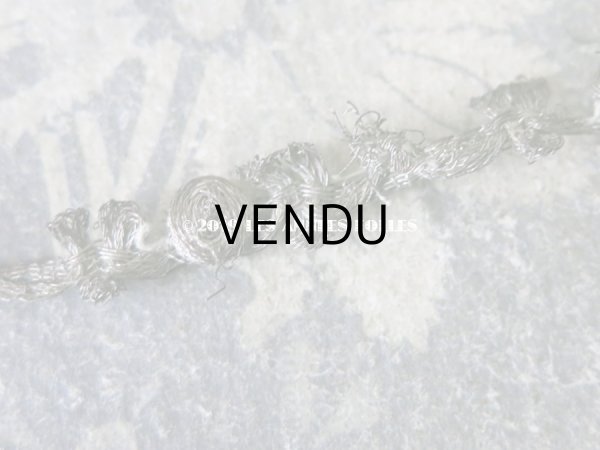 画像8: 1920年代 アンティーク メタル製 薔薇のロココトリム ロココリボン  (8)