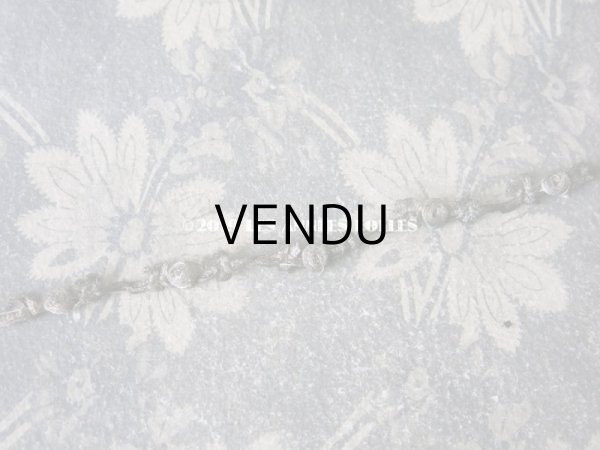 画像3: 1920年代 アンティーク メタル製 薔薇のロココトリム ロココリボン  (3)