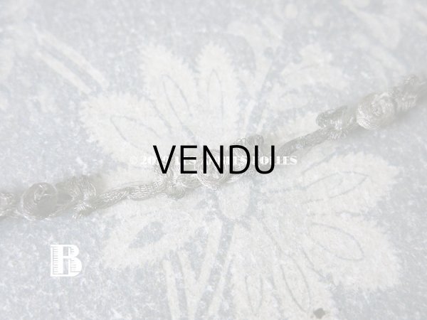 画像6: 1920年代 アンティーク メタル製 薔薇のロココトリム ロココリボン  (6)