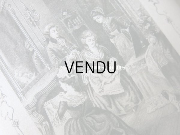 画像6: アンティーク シルク製 ドラジェのボックス 薔薇とリボンのガーランド LA TOILETTE HELENE (6)