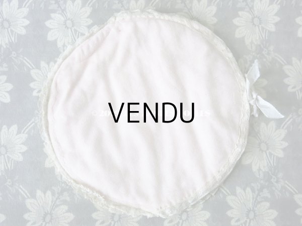 画像8: アンティーク  リボンとレースのフリル ハンキーケース 淡いピンク＆オフホワイト ハンカチ用ポシェット  (8)