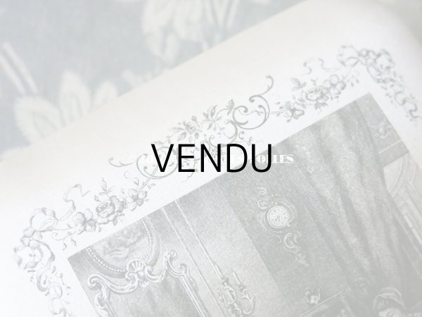 画像5: アンティーク シルク製 ドラジェのボックス 薔薇とリボンのガーランド LA TOILETTE HELENE (5)