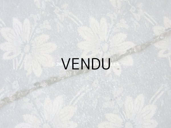 画像7: 1920年代 アンティーク メタル製 薔薇のロココトリム ロココリボン  (7)