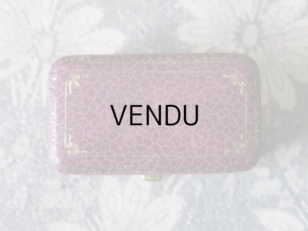 画像3: アンティーク ジュエリーボックス 金彩入り パープル (3)