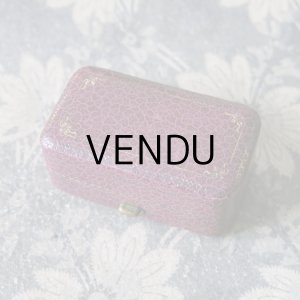 画像: アンティーク ジュエリーボックス 金彩入り パープル