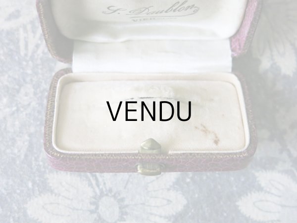 画像8: アンティーク ジュエリーボックス 金彩入り パープル (8)