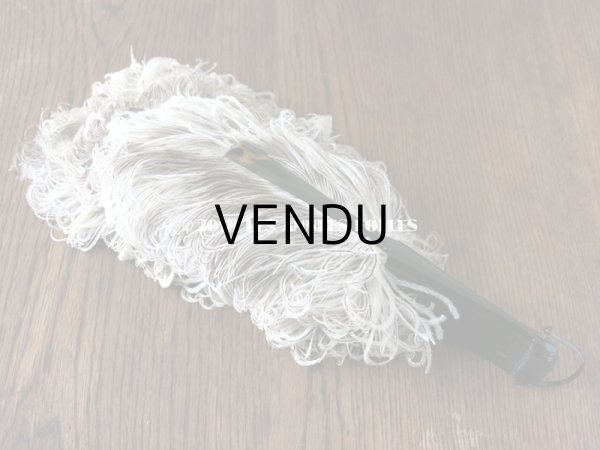 画像6: 1900年代 アンティーク フェザーのファン フェザー＆べっ甲柄のベークライト製 (6)