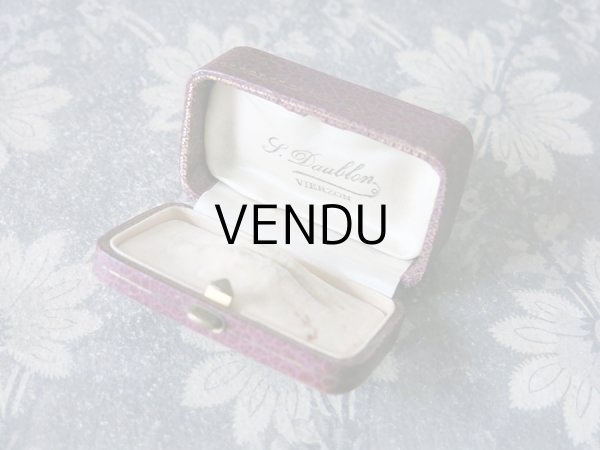 画像7: アンティーク ジュエリーボックス 金彩入り パープル (7)