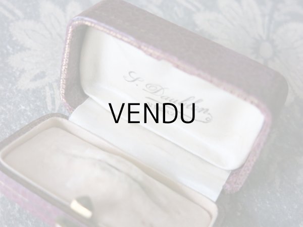 画像9: アンティーク ジュエリーボックス 金彩入り パープル (9)