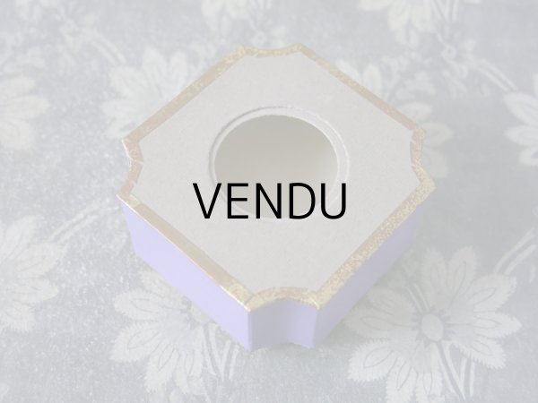 画像4: 未使用 アンティーク 菫のパウダーボックス POUDRE DE RIZ VIOLETTE EMPIRE - PARFUMERIE ERIZMA PARIS - (4)