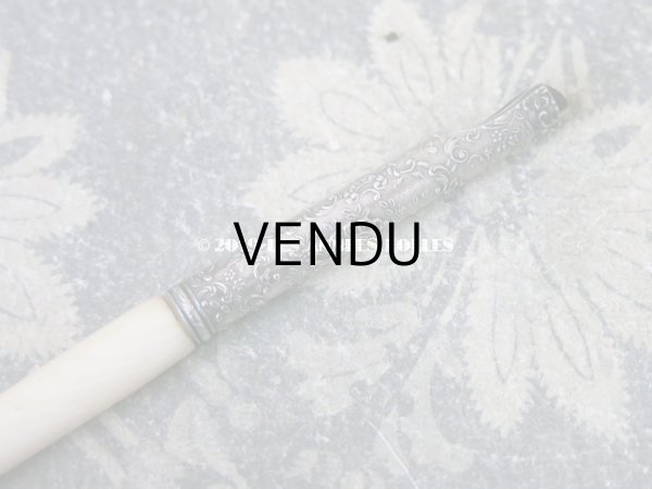 画像6: 1900年代 アンティーク ペン軸 ロカイユ装飾 (6)