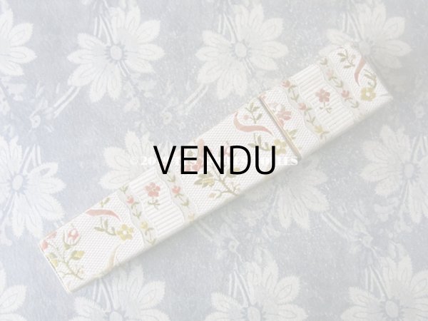 画像4: 19世紀末 アンティーク　メゾン 【 DUVELLEROY（デュヴェルロワ）】  のエヴァンタイユ（扇)のシルクボックス 花模様 (4)