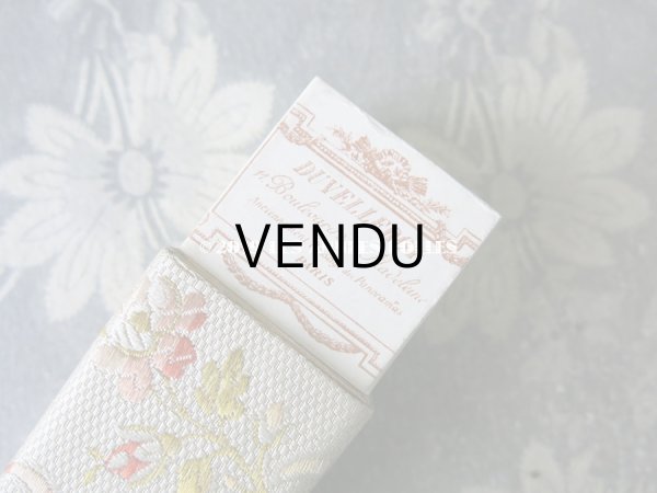 画像7: 19世紀末 アンティーク　メゾン 【 DUVELLEROY（デュヴェルロワ）】  のエヴァンタイユ（扇)のシルクボックス 花模様 (7)