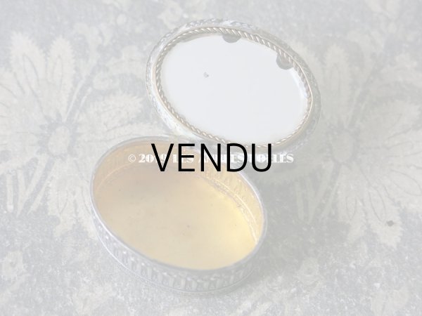 画像6: 1900年代　アンティーク パウダーケース 薔薇の花かご ローズバスケット (6)