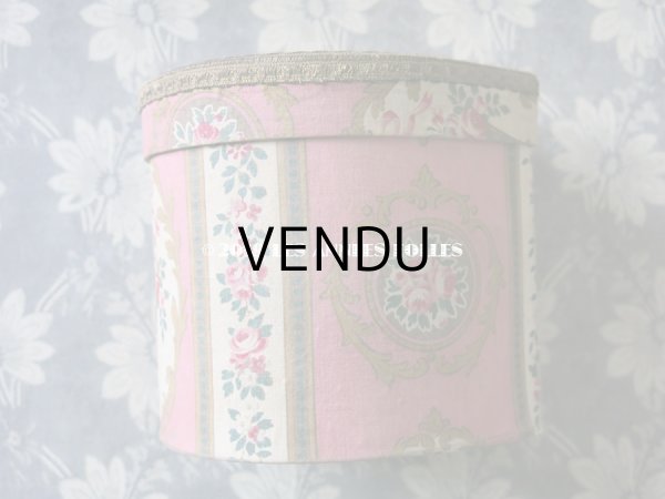 画像6: 1920年代 アンティーク 薔薇の花かご　カルトナージュボックス  (6)