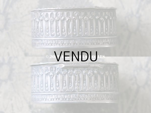 画像5: 1900年代　アンティーク パウダーケース 薔薇の花かご ローズバスケット (5)