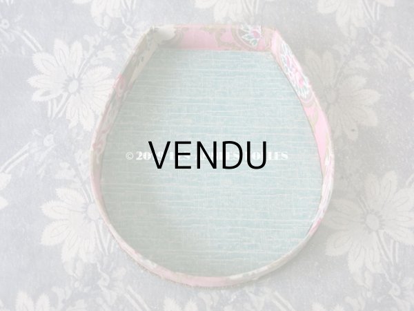 画像10: 1920年代 アンティーク 薔薇の花かご　カルトナージュボックス  (10)