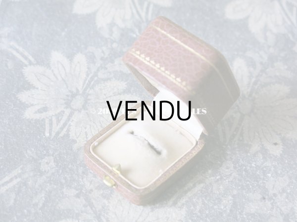 画像6: アンティーク ジュエリーボックス 金彩入り ピンクベージュ リングボックス (6)