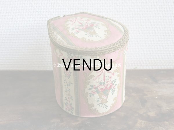 画像3: 1920年代 アンティーク 薔薇の花かご　カルトナージュボックス  (3)
