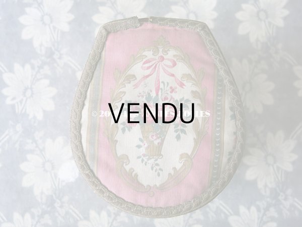 画像4: 1920年代 アンティーク 薔薇の花かご　カルトナージュボックス  (4)
