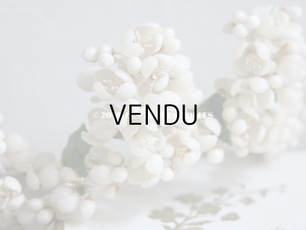 画像7: アンティーク ワックスフラワーのヘッドリース ウェディング 結婚式 ティアラ (7)