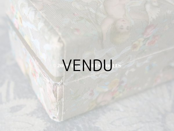 画像8: 19世紀末 アンティーク　天使＆薔薇＆リボン＆蝶々 ファンの紙箱 (8)