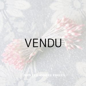 画像: アンティーク ペップ コサージュ用 花芯 スモーキーピンク