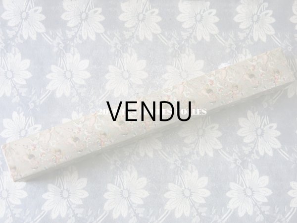 画像3: 19世紀末 アンティーク　天使＆薔薇＆リボン＆蝶々 ファンの紙箱 (3)