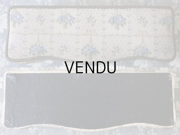 画像6: 1900年代 アンティーク 薔薇の花かご  カルトナージュボックス　青い薔薇＆薄紫色の花 (6)