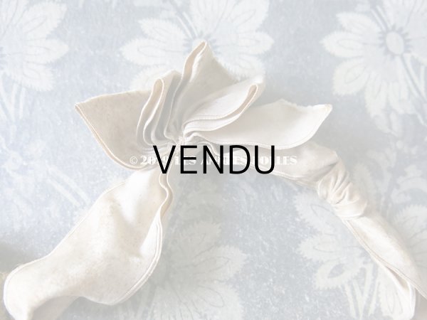 画像7: 19世紀 アンティーク  シルク製 ピンクの花模様のオモニエール  (7)