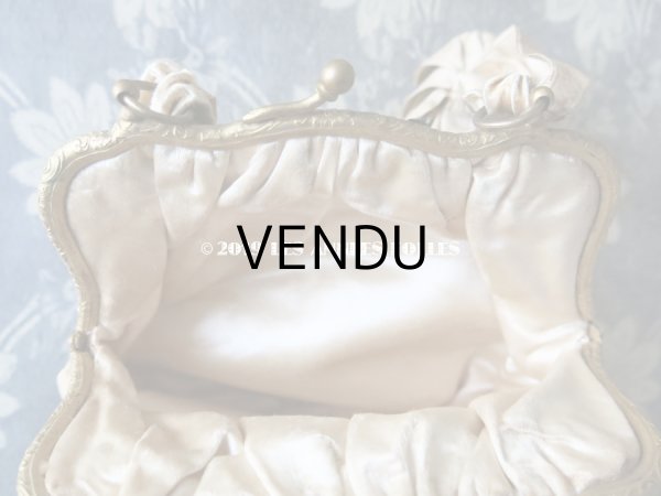 画像12: 19世紀 アンティーク  シルク製 ピンクの花模様のオモニエール  (12)