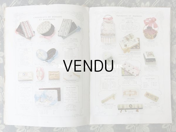 画像9: 1911年 アンティーク 【マルキーズ・ ドゥ・セヴィニエ】 のカタログ A LA MARQUISE DE SEVIGNE CHOCOLAT DE ROYAL (9)