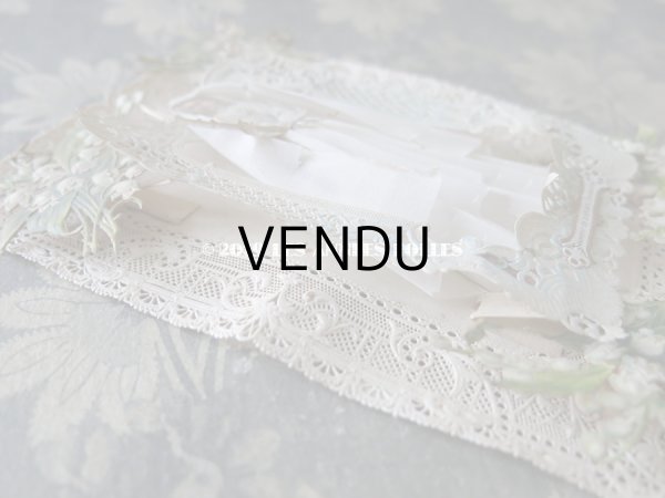 画像5: アンティーク  箱入り初聖体の立体カニヴェ コミュ二オンの少女  (5)