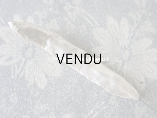 画像7: アンティーク パールのフェザー型 ハットピン エパングル  (7)