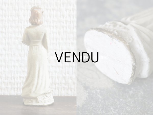 画像3: アンティーク 花嫁の石膏人形 ウェディング (3)