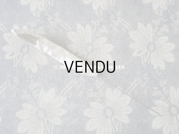 画像6: アンティーク パールのフェザー型 ハットピン エパングル  (6)