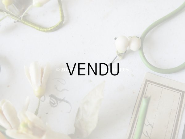 画像11: 未使用 アンティーク 台紙付 ワックスフラワーのヘッドリース ウェディング 結婚式 ティアラ (11)