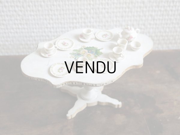 画像9: アンティーク  ミニョネット用　家具＆ティーセットのセット (9)