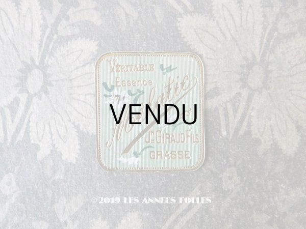 画像1: アンティーク パフュームラベル ハンドペイント VERITABLE ESSENCE MELATIC - JN.GIRAUD FILS - (1)