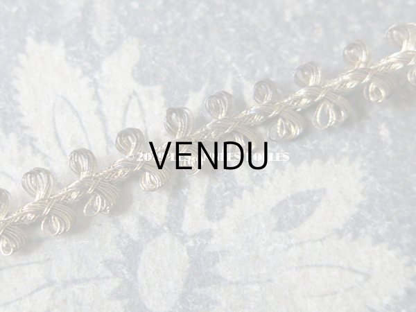 画像5: 1900年代 アンティーク  メタル製 トリム ゴールド 2.7m (5)