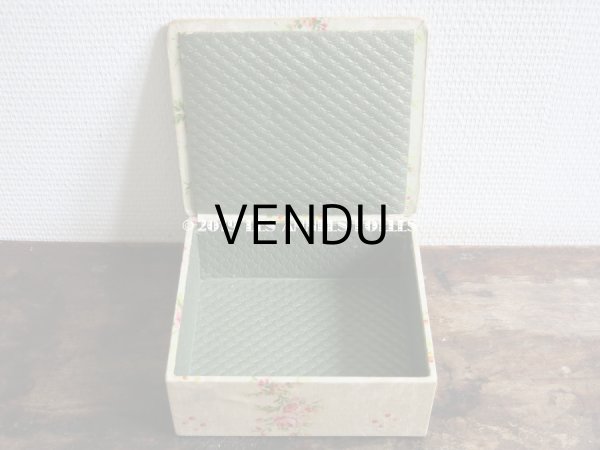 画像5: 1900年代 アンティーク 薔薇の カルトナージュボックス　 (5)