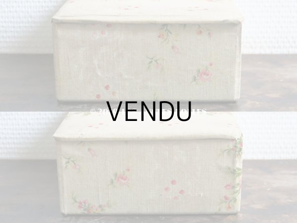 画像9: 1900年代 アンティーク 薔薇の カルトナージュボックス　 (9)