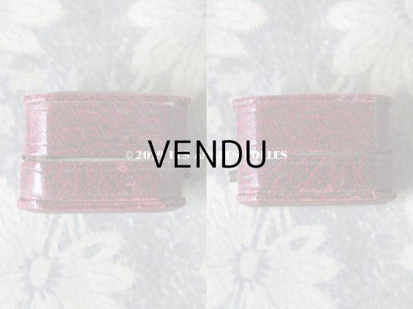 画像4: アンティーク ジュエリーボックス 金彩入り グレナディンレッド (4)