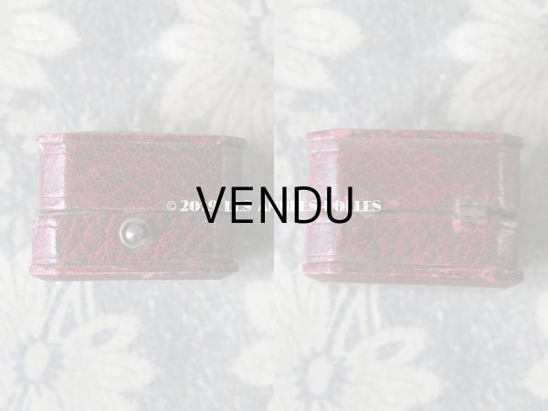 画像3: アンティーク ジュエリーボックス 金彩入り グレナディンレッド (3)