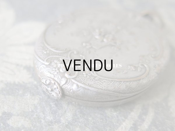 画像5: アンティーク シャトレーヌ用 ミラー リボンが結ばれた薔薇の花かご (5)